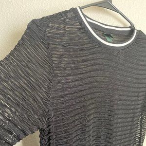 Mesh black tee shirt